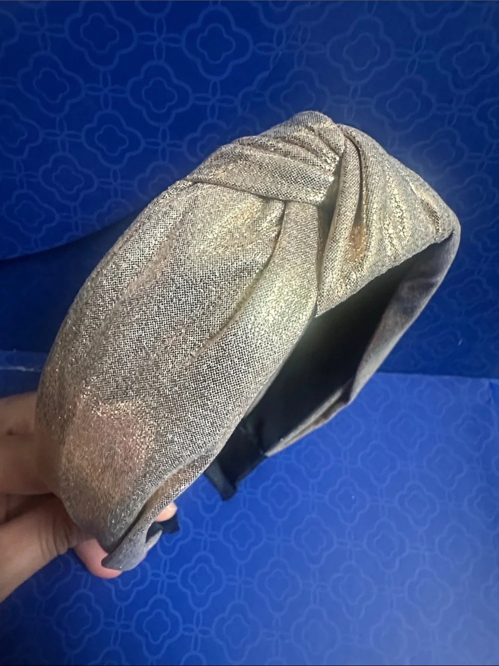 Metallic Gold Knotted Headband